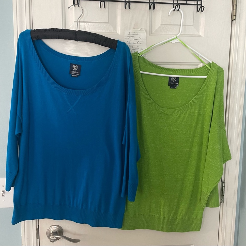 American Eagle XL 3/4 length sleeve sweaters